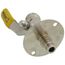1/2" Expansion PEX Flange x 3/4" Male Hose Brass Sillcock w/ 1/4 Turn & Lever Handle (Lead Free)