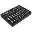 25-Piece, 1/4" Drive Standard & Deep Socket Tray Set - SAE