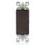 15A Decora Single-pole Switch, Self-grounding (Brown)