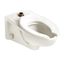 Afwall Millennium 1.1 - 1.6 gpf (4.2 - 6.0 Lpf) Top Spud Elongated Wall-Hung EverClean Bowl w/ Bedpan Lugs (White)