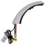 Optima ETF-80-4-PLG-TEE Hardwired-Powered Back-Check Tee Mid Body Multi-Laminar Spray Infrared Sensor w/ 4" Trim Plate (Chrome)
