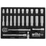 24-Piece, 3/8" Drive Standard and Deep Socket Tray Set - Metric