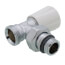 Angled Convertible Thermostatic Radiator Valve for Towel Warmer Style Radiators