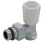 Angled Convertible Thermostatic Radiator Valve for Towel Warmer Style Radiators