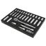 29-Piece, 1/2" Drive Standard and Deep Socket Tray Set - Metric
