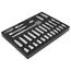 29-Piece, 1/2" Drive Standard and Deep Socket Tray Set - Metric