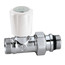 Straight Convertible Thermostatic Radiator Valve for Towel Warmer Style Radiators