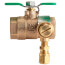 3/4" Sweat Full-Port Bronze Ball Valve with Integral Thermal Exp. Relief Valve and 3/8" Hose Comp. Fitting (LF)