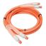 3/8" ID x 8' Double Rayon Braided Utility Hose - Orange (2 Pack)