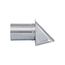 4" Galvanized Wall Exhaust Hood Vent w/ Damper & Screen, 6" Pipe (26-Gauge)