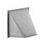 4" Paint-Grade Steel Wall Exhaust Hood Vent w/ Damper & 1/4" Wire Mesh Screen, Flush Mount (26-Gauge)