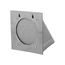 4" Paint-Grade Steel Wall Exhaust Hood Vent w/ Damper & 1/4" Wire Mesh Screen, Flush Mount (26-Gauge)