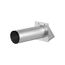 4" Galvanized Wall Exhaust Hood Vent w/ Damper, 11" Pipe (26-Gauge)