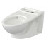 Glenwall VorMax 1.28 gpf Back Outlet Elongated Wall-Hung EverClean Toilet Bowl Only (White)