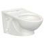 Glenwall VorMax 1.28 gpf Back Outlet Elongated Wall-Hung EverClean Toilet Bowl Only (White)