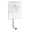 Royal 152-WB ES-S Concealed Sensor Hardwired Urinal Flushometer, L Dimension 11-3/4" - 12-3/4" (3.5 GPF/13.2 LPF)