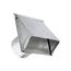 8" Galvanized Wall Exhaust Hood Vent w/ Spring Damper & 1/4" Wire Mesh Screen, 6" Pipe (26-Gauge)
