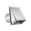 6" Galvanized Fresh Air Intake Vent w/ 1/4" Wire Mesh Screen, No Damper, 6" Pipe (26-Gauge)