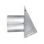 6" Galvanized Fresh Air Intake Vent w/ 1/4" Wire Mesh Screen, No Damper, 6" Pipe (26-Gauge)