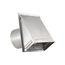 8" Aluminum Fresh Air Intake Vent w/ 1/4" Wire Mesh Screen, No Damper, 6" Pipe (22-Gauge)