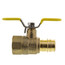 1" Expansion PEX x FNPT Full Flow Forged Brass Ball Valve w/ Wing T-Handle (Lead Free)