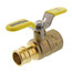1" Expansion PEX x FNPT Full Flow Forged Brass Ball Valve w/ Wing T-Handle (Lead Free)