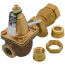 1/2" Brass Combination Boiler Feed Valve & Backflow (NPT x NPT)
