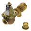 3/4" Brass Combination Boiler Feed Valve & Backflow (Sweat x NPT)
