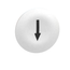 Harmony ZB Round Black Marked Right Arrow Push Button Cap - White