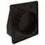 6" Brown Plastic Wall Exhaust/Intake Vent w/ Hinged Screen and Removable Damper