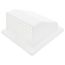6" White Plastic Wall Exhaust Vent w/ Spring Damper & Removable Screen