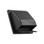 6" Black Plastic Wall Exhaust Hood Vent w/ Spring Damper & 1/4" Removable Screen