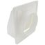 6" White Plastic Wall Cap