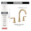 Saylor Two Handle Widespread Bathroom Faucet (Champagne Bronze), 3536-CZMPU-DST