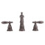 Victorian Two Handle Widespread Bathroom Faucet, Metal Pop Up (Venetian Bronze)