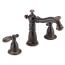 Victorian Two Handle Widespread Bathroom Faucet, Metal Pop Up (Venetian Bronze)