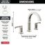 Tetra 2 Handle Widespread Bathroom Faucet (Lumicoat Stainless), 35588-SS-PR-DST