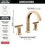 Tetra 2 Handle Widespread Bathroom Faucet (Lumicoat Champagne Bronze), 355887-CZ-PR-DST