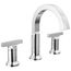 Tetra 2 Handle Widespread Bathroom Faucet, T Lever Handles, 355887-PR-DST (Lumicoat Chrome)