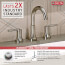 Trinsic Two Handle Widespread Bathroom Faucet (Stainless Steel), 3559-SSMPU-DST