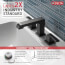 Ara Two Handle Widespread Bathroom Faucet (Matte Black), 3567-BLMPU-DST