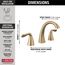 Arvo 2 Handle Widespread Bathroom Faucet (Champagne Bronze), 35840LF-CZ