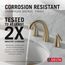 Arvo 2 Handle Widespread Bathroom Faucet (Champagne Bronze), 35840LF-CZ