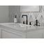 Nicoli 2 Handle Widespread Bathroom Faucet (Matte Black/Champagne Bronze), 35849LF-GZ