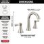 Esato 2 Handle Widespread Bathroom Faucet (Spotshield Brushed Nickel), 35897LF-SP