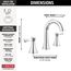 Esato 2 Handle Widespread Bathroom Faucet (Chrome), 35897LF