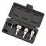 4 Piece TKO Carbide Hole Cutter Kit Includes SmoothStart Tip, 7/8", 1-1/8", 1-3/8"