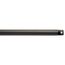 Dual Threaded 12" Downrod (Anvil Iron)