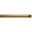 Dual Threaded 12" Downrod (Natural Brass)