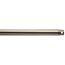 Dual Threaded 36" Downrod (Brushed Stainless Steel)